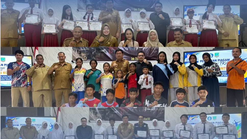 Bupati Belitung Timur Serahkan Penghargaan TKA 2026 dan Lepas Kontingen O2SN Jenjang SD/MI dan SMP/MTs
